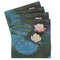 Water Lilies #2 Set of 4 Sandstone Coasters - Front View