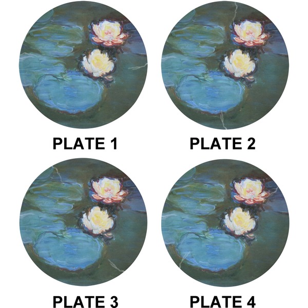 Water Lilies #2 Set of Lunch / Dinner Plates (Approval)