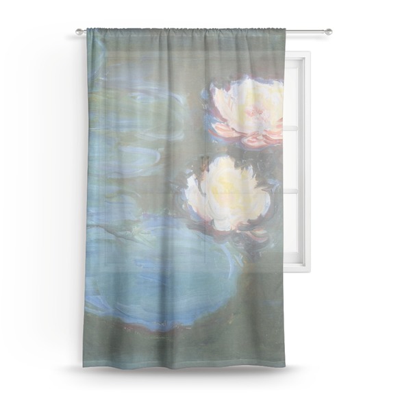 Custom Water Lilies #2 Sheer Curtain - 50"x84"