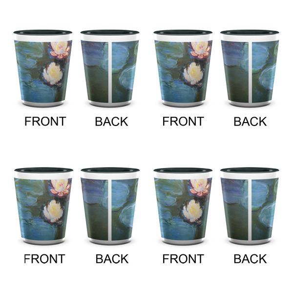 Water Lilies #2 Shot Glassess - Two Tone - Set of 4 - APPROVAL