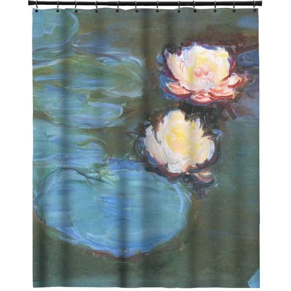 Custom Water Lilies #2 Extra Long Shower Curtain - 70"x84"