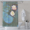 Water Lilies #2 Shower Curtain Lifestyle