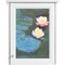 Water Lilies #2 Single White Cabinet Decal