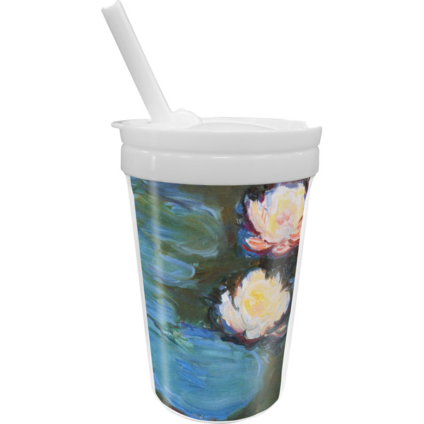 Custom Water Lilies #2 Sippy Cup with Straw
