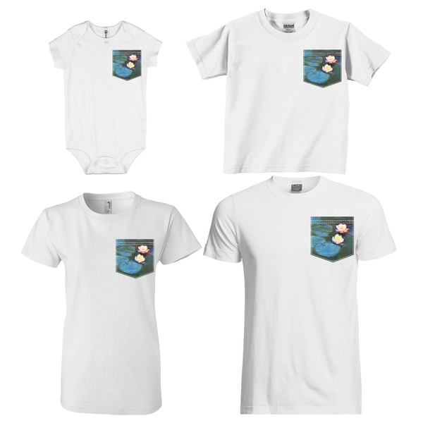 Water Lilies #2 Sized Pockets on Various Products