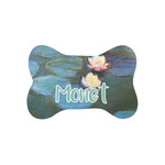 Water Lilies #2 Bone Shaped Dog Food Mat (Small)