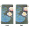 Water Lilies #2 Small Laundry Bag - Front & Back View