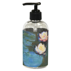 Water Lilies #2 Plastic Soap / Lotion Dispenser (8 oz - Small - Black)