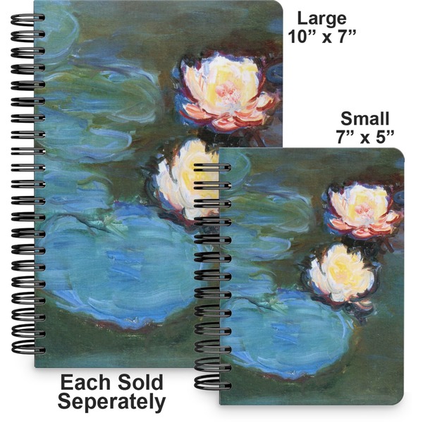 Water Lilies #2 Spiral Journal - Comparison
