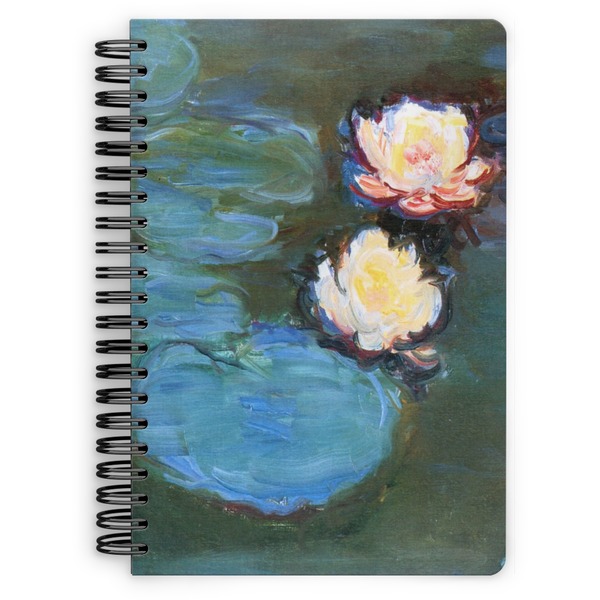 Custom Water Lilies #2 Spiral Notebook - 7x10