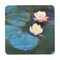 Water Lilies #2 Square Fridge Magnet - FRONT