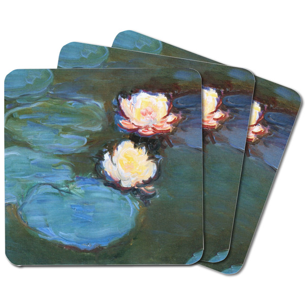 Water Lilies #2 Square Fridge Magnet - MAIN