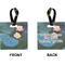 Water Lilies #2 Square Luggage Tag (Front + Back)