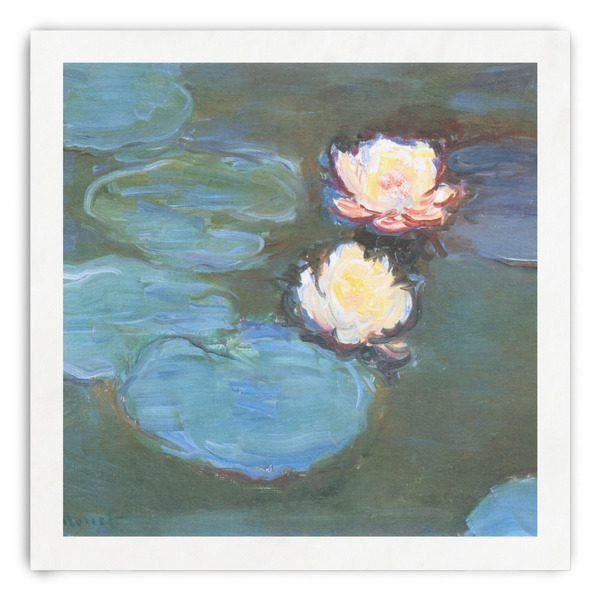 Custom Water Lilies #2 Paper Dinner Napkins
