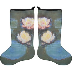 Water Lilies #2 Holiday Stocking - Double-Sided - Neoprene