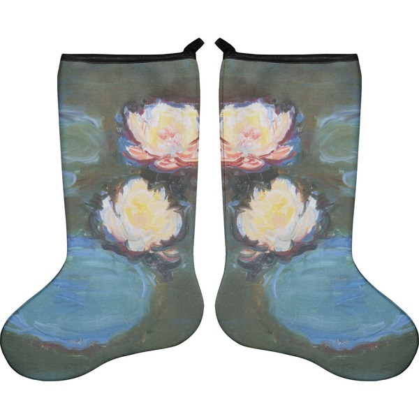 Water Lilies #2 Stocking - Double-Sided - Approval