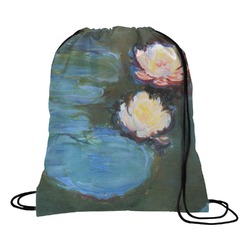 Water Lilies #2 Drawstring Backpack - Medium