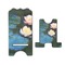 Water Lilies #2 Stylized Phone Stand - Front & Back - Large