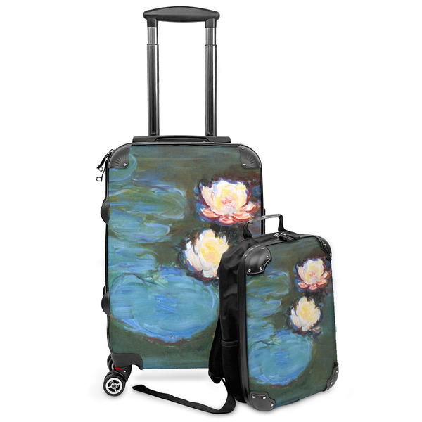 Custom Water Lilies #2 Kids 2-Piece Luggage Set - Suitcase & Backpack