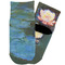 Water Lilies #2 Toddler Ankle Socks - Single Pair - Front and Back