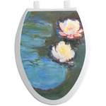 Water Lilies #2 Toilet Seat Decal - Elongated
