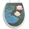 Water Lilies #2 Toilet Seat Decal - Round