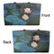 Water Lilies #2 Tote w/Black Handles - Front & Back Views
