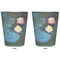 Water Lilies #2 Trash Can White - Front and Back - Apvl