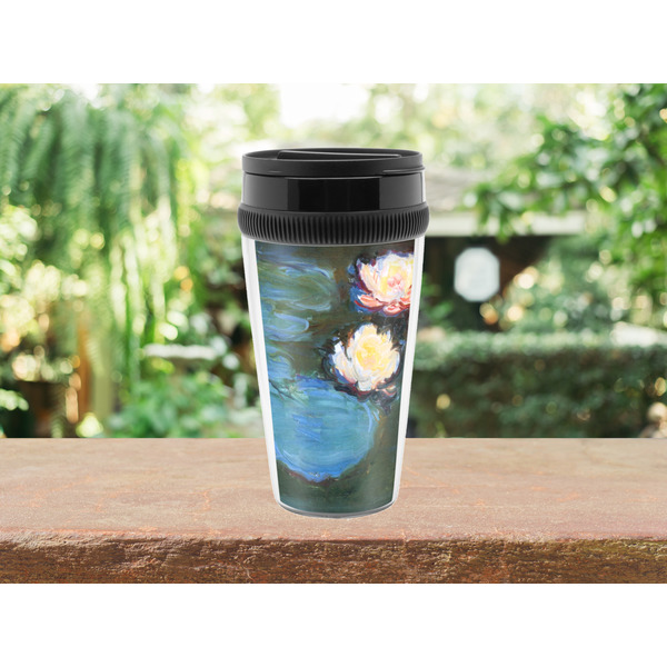Water Lilies #2 Travel Mug Lifestyle (Personalized)