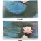 Water Lilies #2 Vinyl Check Book Cover - Front and Back