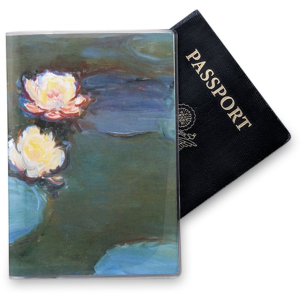 Custom Water Lilies #2 Vinyl Passport Holder