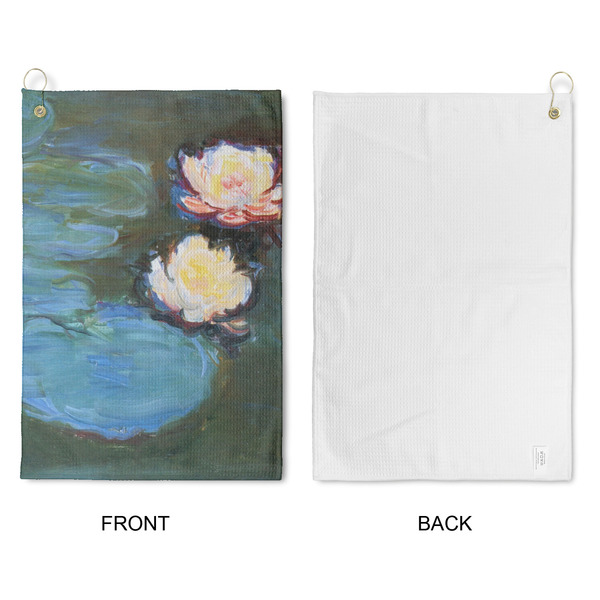 Water Lilies #2 Waffle Weave Golf Towel - Approval