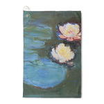 Water Lilies #2 Waffle Weave Golf Towel