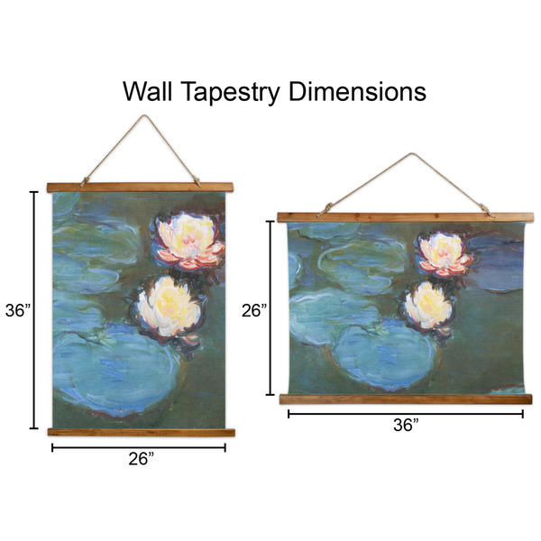 Water Lilies #2 Wall Hanging Tapestries - Parent/Sizing