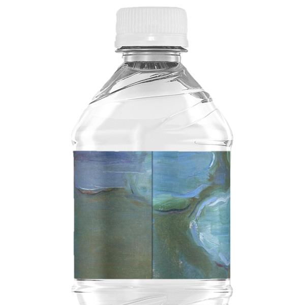 Water Lilies #2 Water Bottle Label - Back View