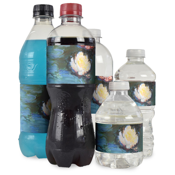 Water Lilies #2 Water Bottle Label - Multiple Bottle Sizes