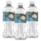 Water Lilies #2 Water Bottle Labels - Front View