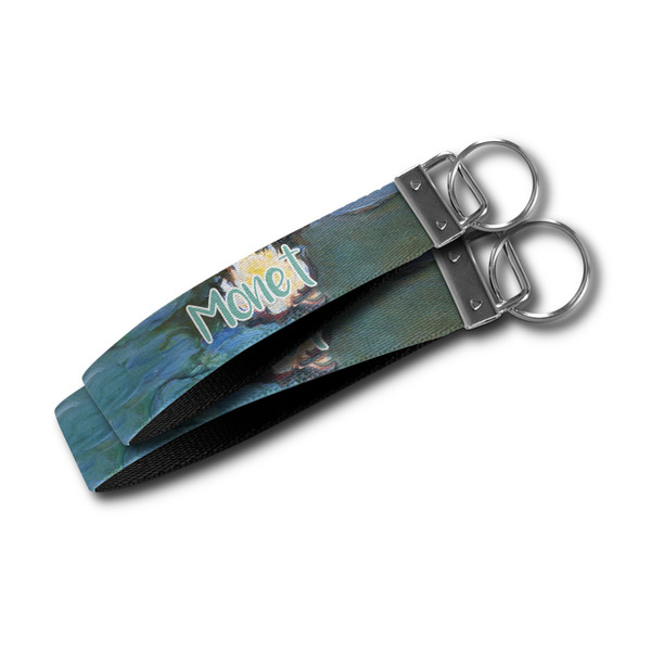 Water Lilies #2 Webbing Keychain FOBs - Size Comparison