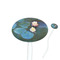 Water Lilies #2 Oval Plastic Stir Sticks
