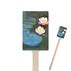 Water Lilies #2 6.25" Rectangle Wooden Stir Sticks - Double Sided