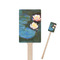 Water Lilies #2 6.25" Rectangle Wooden Stir Sticks - Single Sided