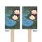 Water Lilies #2 Wooden 6.25" Stir Stick - Rectangular - Double Sided - Front & Back