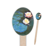 Water Lilies #2 Oval Wooden Food Picks