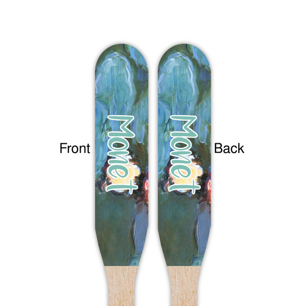 Water Lilies #2 Wooden Food Pick - Paddle - Double Sided - Front & Back