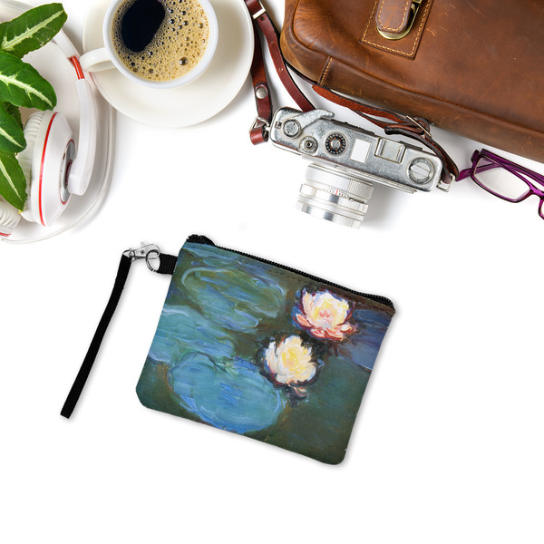 Water Lilies #2 Wristlet ID Cases - LIFESTYLE