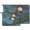 Water Lilies #2 Zippered Pouches - Size Comparison