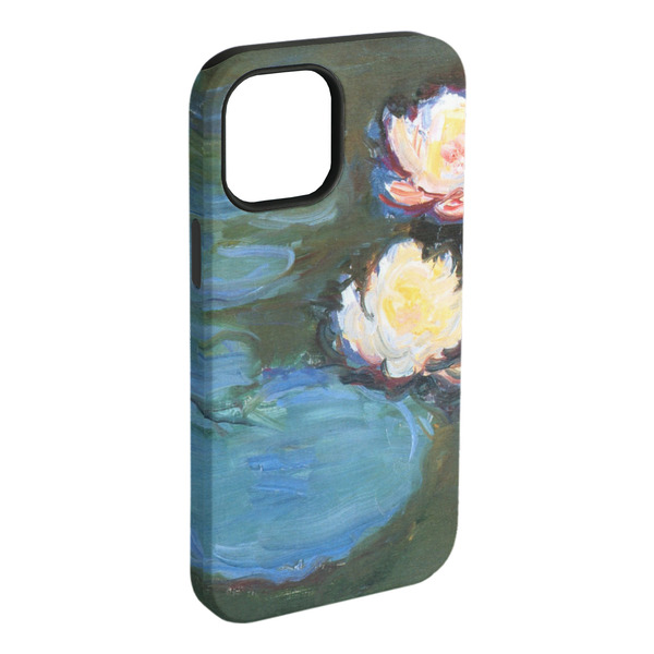 Custom Water Lilies #2 iPhone Case - Rubber Lined