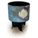 Water Lilies #2 Black Beach Spiker Drink Holder