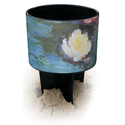 Water Lilies #2 Black Beach Spiker Drink Holder