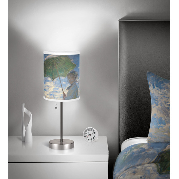 Promenade Woman 7 inch drum lamp shade - in room